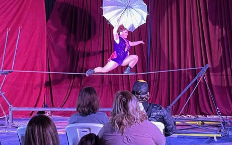 Circus provides acrobatic entertainment