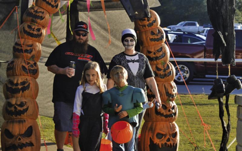 Kempner’s Trunk-or-Treat had a spooky entrance for visitors. ERICK MITCHELL | DISPATCH RECORD