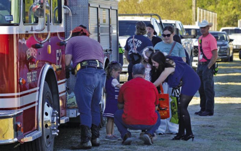 The Kempner Volunteer Fire Department was one of many stops for children at Friday’s Trunk-or-Treat. ERICK MITCHELL | DISPATCH RECORD