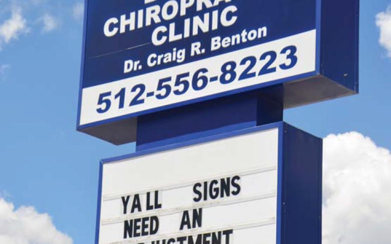 Local sign war creates entertainment in town