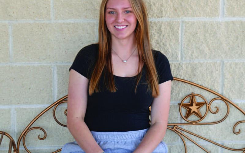 Lampasas High School senior Alyssa Foust has had success in stock shows across the state during her time in FFA. ERICK MITCHELL | DISPATCH RECORD