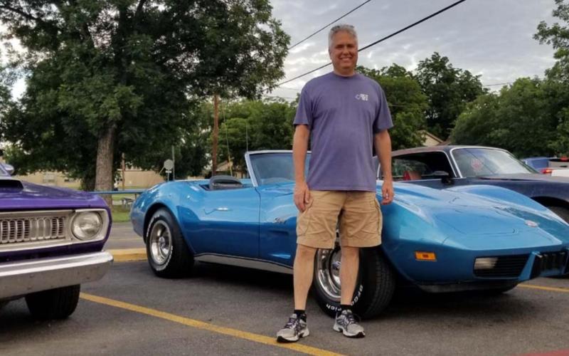 Lampasan displays Corvette at classic car gathering