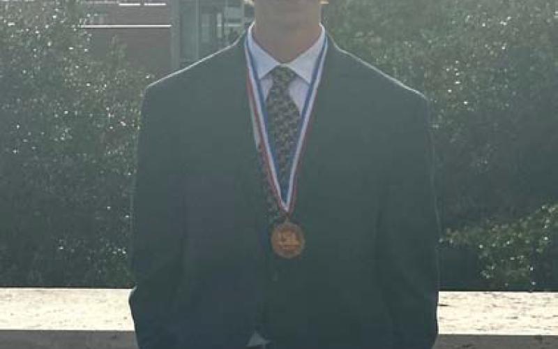 Cale Wheeler had a fifth-place finish in Lincoln-Douglas debate at the recent state UIL meet. Courtesy photo
