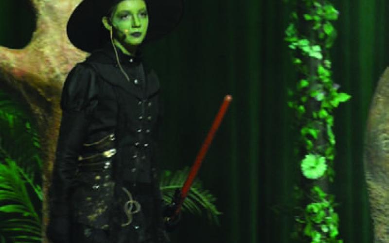 Maylee Harbin stars as the Wicked Witch in LHS’s rendition of “The Wizard of Oz.” ERICK MITCHELL | DISPATCH RECORD