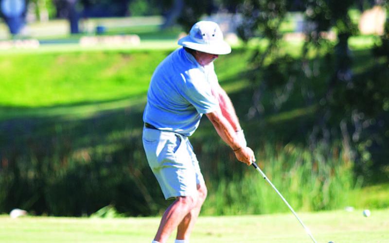 Bubba Henry plays in nearly every tournament Hancock Park hosts in the summer. HUNTER KING | DISPATCH RECORD
