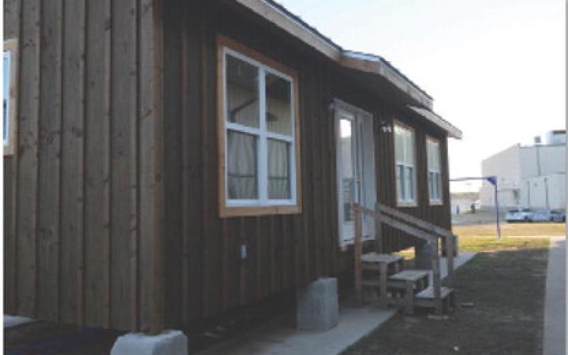 Students in the construction courses at Lampasas High School have been working to finish this tiny home. Building started in November 2023. erick mitchell | dispatch record