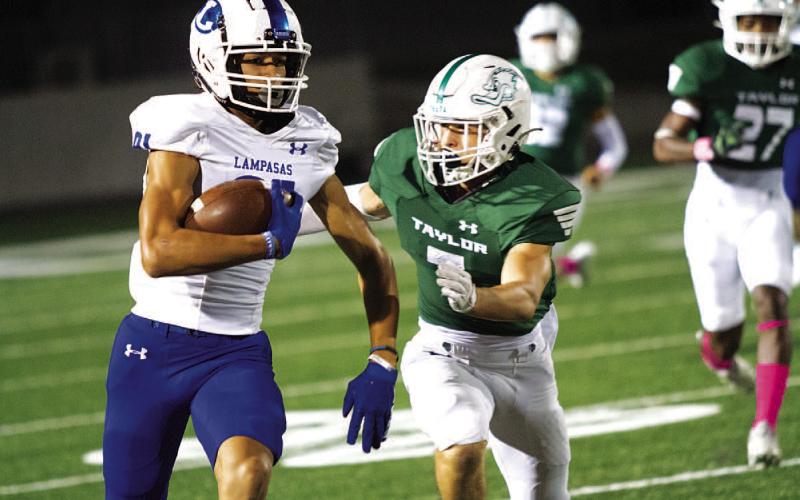 Ty Johnson continues to impress on the outside in his freshman season. HUNTER KING | DISPATCH RECORD