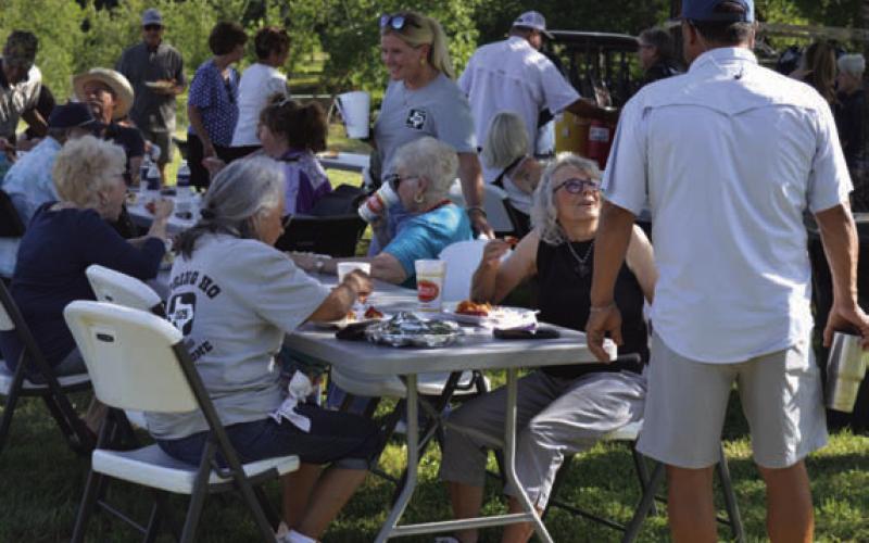 Lampasas residents were treated to a fish fry, prepared by the Knights of Columbus for the community event held June 27. ERICK MITCHELL | DISPATCH RECORD