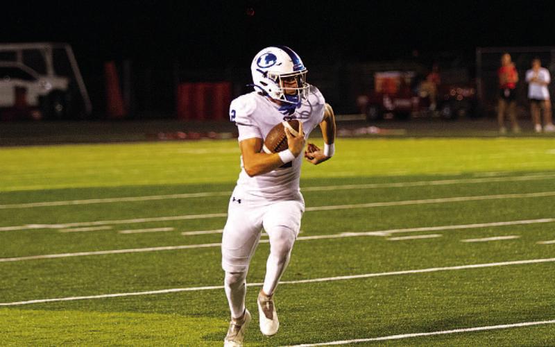 Bryson Roberts’ legs could be an important weapon this week against Brownwood. HUNTER KING | DISPATCH RECORD