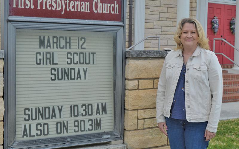 Lampasas First Presbyterian Church Worship Director Shannon Gallinger is coordinating the Good Friday musical performance to help reflect on the significance of the events leading up to Easter. erick mitchell | dispatch record