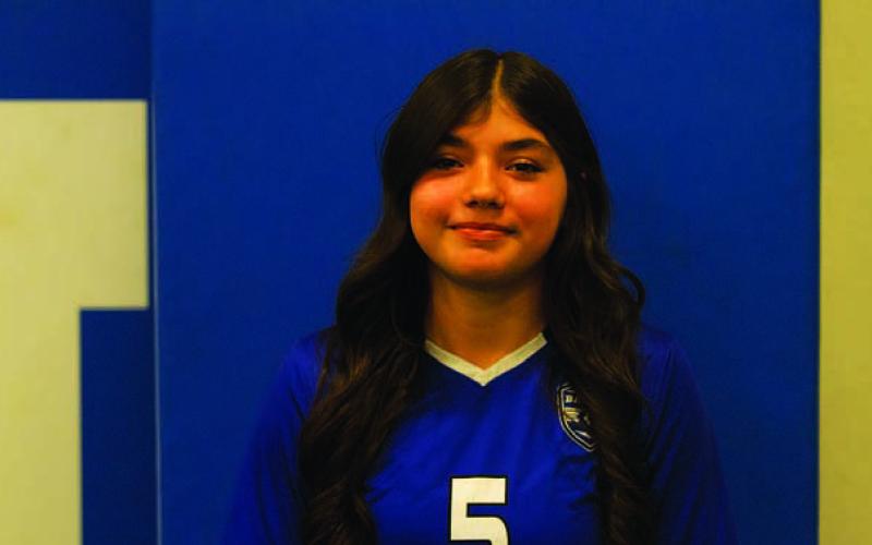 Name: Ashlee Flores Class: Junior Sport: Soccer, Softball and Powerlifting Favorite Movie: Home Alone Favorite Midnight Snack: Bluebell Fudge Pop Favorite Social Media: Instagram Main Goal This Season: To get better on defense