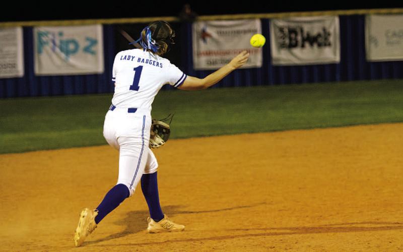 Gia Grasso was the lone run producer for the Lady Badgers against Gateway with her two-run homer. FILE PHOTO