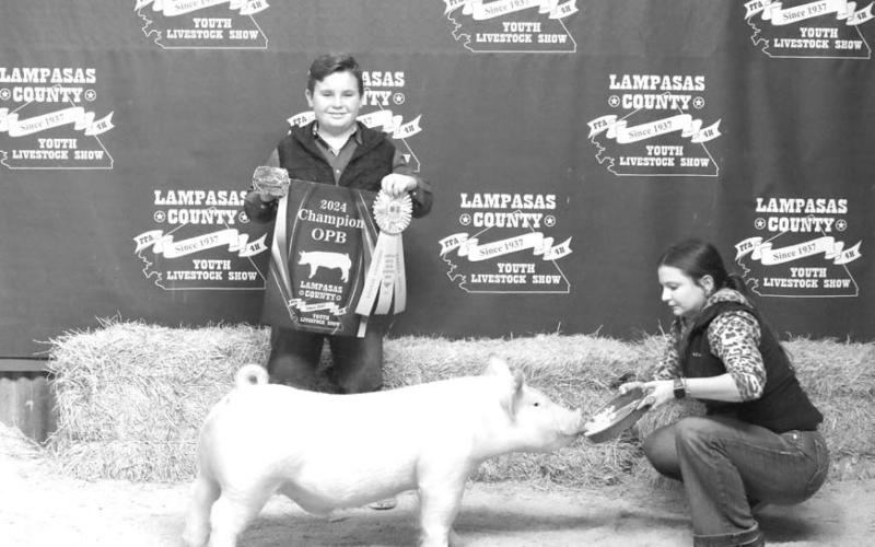 MASON HINES | DISPATCH RECORD Bry Hopson had the reserve champion entry for market swine.