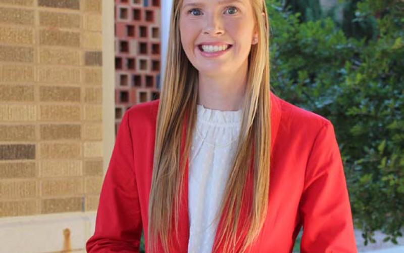 Courtesy photo Texas Tech enrollee Morgan Stewart will work as a studentteacher this spring at Academy High School, where Massey and Forsythe will provide supervision and mentoring.