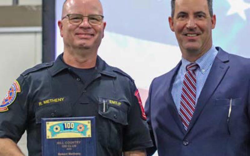 Robert Metheny was awarded the Emergency Personnel of the Year for Hamilton EMS. COURTESY PHOTO | Texas Game Wardens