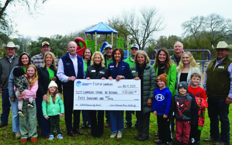 LCRA awards $50,000 grant for playground shade at city park