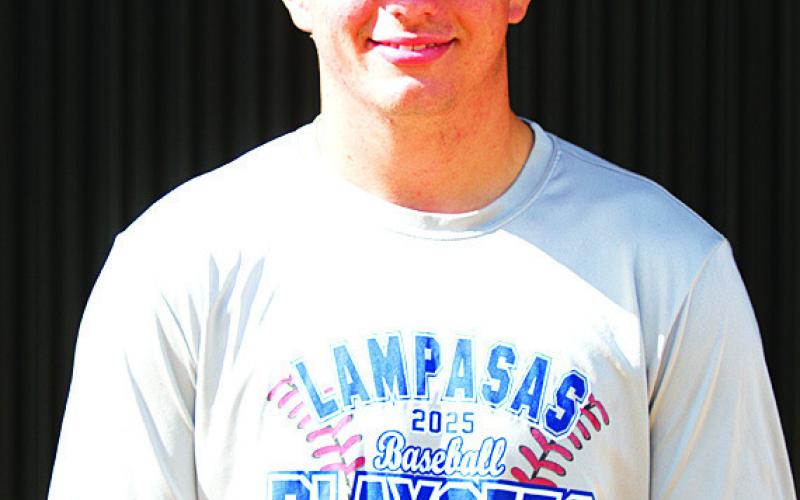 Name: Calvin Phelps Class: Senior Sport: Baseball Favorite Teacher or Coach: Mrs. Bushong Favorite Place in Lampasas: Whataburger One Person You Look Up To: My mom Main Goal This Season: First team All-State