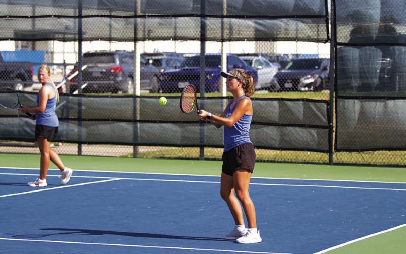 Caroline White and the tennis team wrapped up their season last week with a loss in the area round of the playoffs.