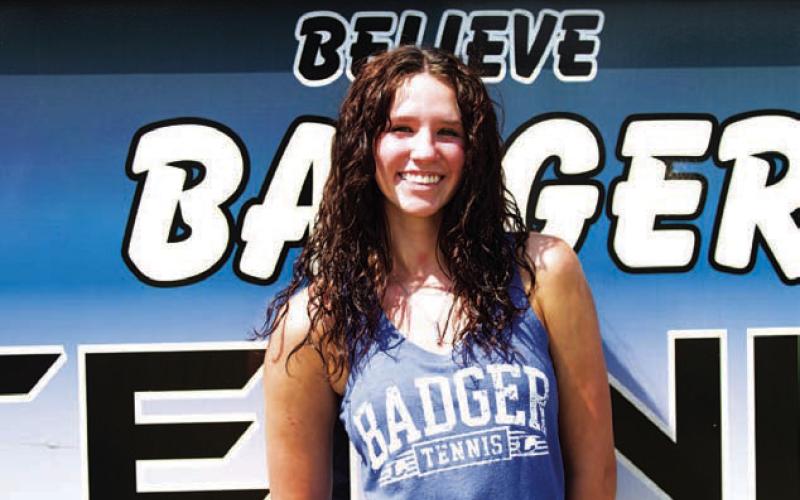 Name: Ellie Peiser Class: Sophomore Sport: Tennis Favorite Teacher or Coach: N/A Favorite Place in Lampasas: Taco Bell One Person You Look Up To: My sister Main Goal This Season: Be a consistent server