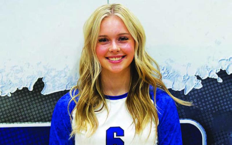 Name: Scout Barton Class: Junior Sport: Volleyball and Track Favorite Movie: Age of Adaline Favorite Midnight Snack: Peanut Butter &amp;amp; Jelly Favorite Social Media: Instagram Main Goal This Season: Consistently Get Better