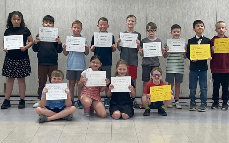 Hanna Springs Elementary announced their third-grade straight-A students, who are pictured here. courtesy photo | Hanna Springs elementary