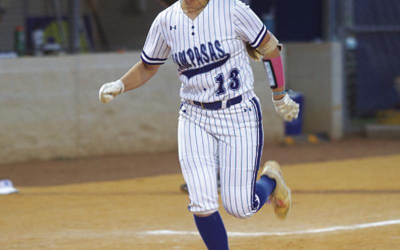 Brooklyn Farmer heads home after her walk-off home run. HUNTER KING | DISPATCH RECORD