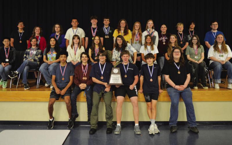 These Lampasas High School students competed at the UIL Academic, Speech and Debate tournament in Burnet March 24-25, finishing as the competition’s District Runner-Up Academic Champions. ERICK MITCHELL | DISPATCH RECOD