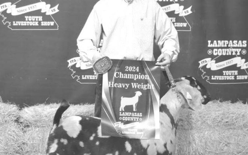 Intermediate showmanship in the breeding goat division went to Mason Luna. ERICK MITCHELL | DISPATCH RECORD