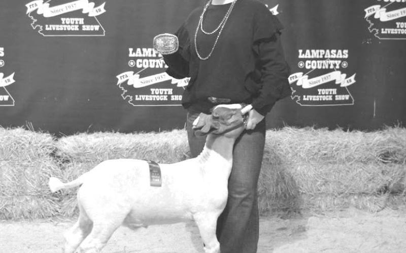 Intermediate showmanship in the market goat division went to Lorelai Dresell. ERICK MITCHELL | DISPATCH RECORD