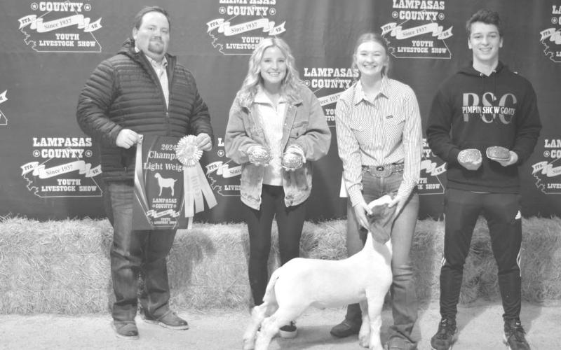 Daecee Ellis was named reserve champion with her lightweight market goat. She also garnered the senior showmanship awards for both breeding goats and market goats. In addition, Ellis captured the T.R. Carson Award for sheep exhibitors. ERICK MITCHELL | DISPATCH RECORD