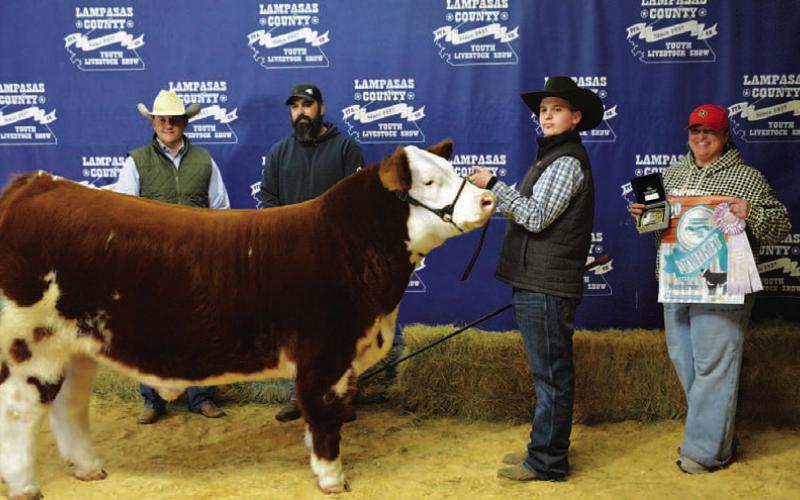 Cort Maples exhibited the reserve champion market steer at this year’s show and was named the Intermediate Showmanship recipient for cattle. HUNTER KING | DISPATCH RECORD