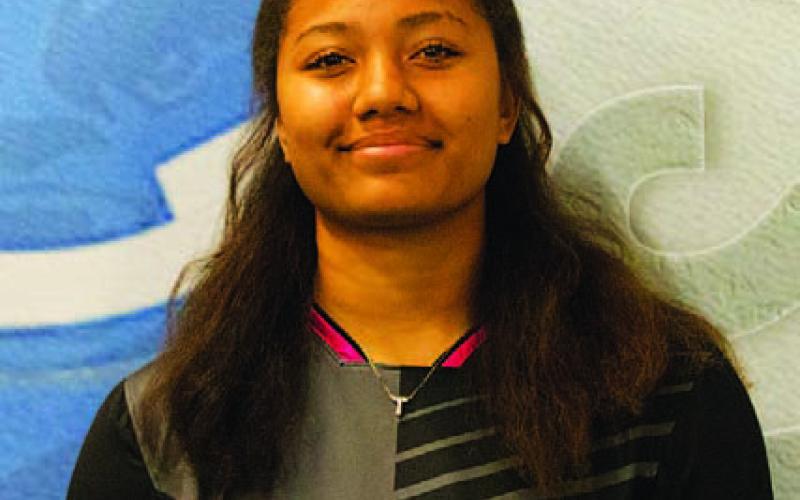 Name: Kaira Toeaina Class: Senior Sport: Soccer and Track Favorite Teacher or Coach: Coach Schultz Favorite Place in Lampasas: 580 Soccer Fields One Person You Look Up To: 50 Cent and God Main Goal This Season: Win goalie of the year