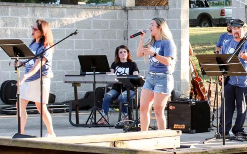 Crowd gathers for Spring Ho Gospel Night