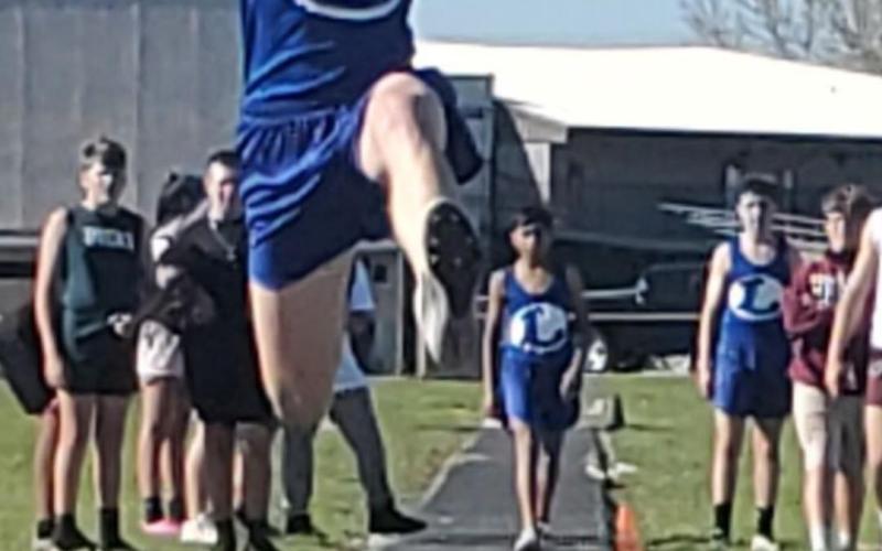 Calum Mitchell earned gold in triple jump and discus. COURTESY PHOTO