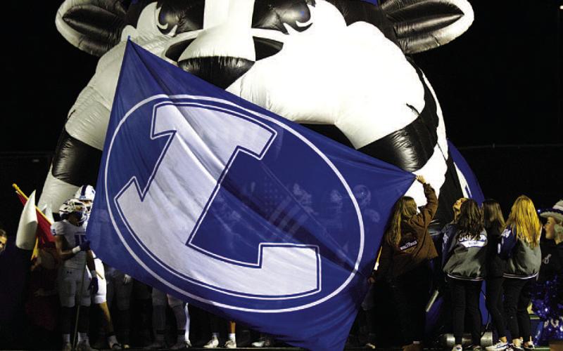 One Badger tradition is parading the Lampasas flag before players run out onto the field. FILE PHOTO
