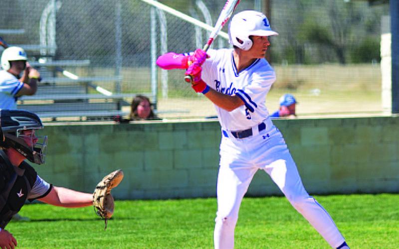 Kade Landry picked up a couple of hits on Tuesday night against Jarrell. HUNTER KING | DISPATCH RECORD