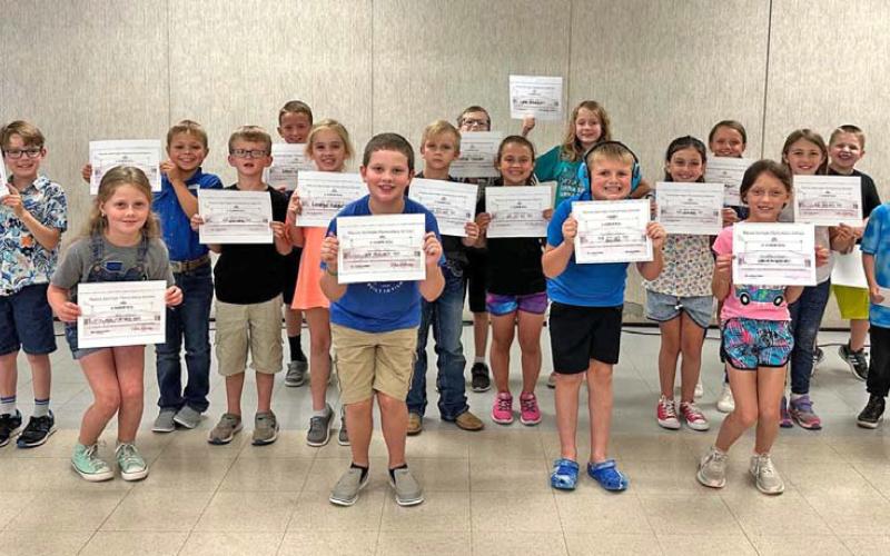 Hanna Springs Elementary second-grade A honor roll recipients are pictured. courtesy photo