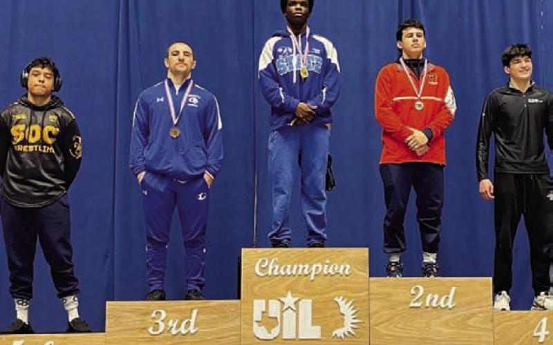 Daemian Rivas finished third at the regional wrestling competition. HUNTER KING | DISPATCH RECORD