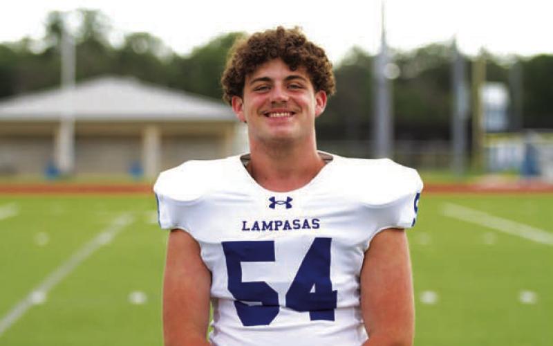 Name: Maxx Osburn Class: Junior Sport: Football Favorite Teacher or Coach: Coach Kleckner Favorite Place in Lampasas: McDonald’s One Person You Look Up To: My brother Main Goal This Season: Be the best player I can be