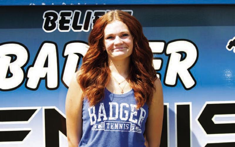 Name: Kirra Hunter Class: Junior Sport: Tennis and Track Favorite Teacher or Coach: Ms. Hopkins Favorite Place in Lampasas: Tennis courts One Person You Look Up To: Mr. Tatum Main Goal This Season: Get higher on the ladder