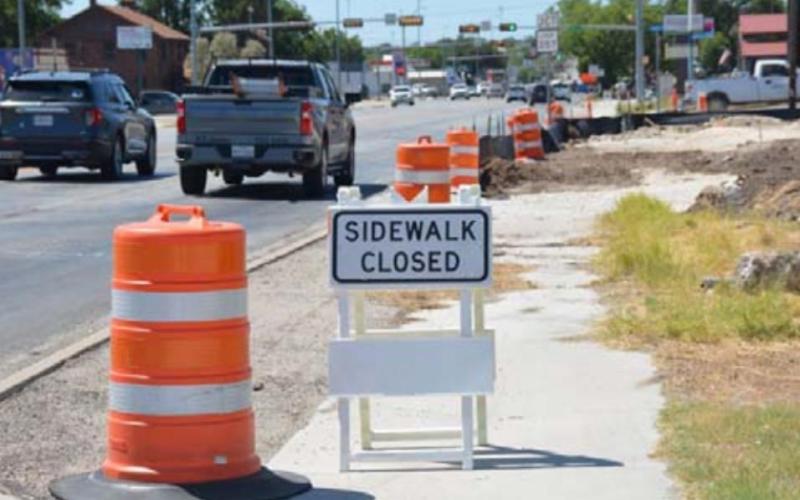 Construction cones and signs were alongside Key Avenue Friday afternoon where a new Starbucks is being built. MONIQUE BRAND | DISPATCH RECORD