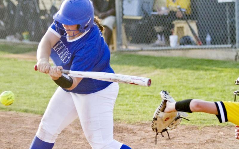 Harley Wakeman drove in two runs and pitched five innings in an 8-7 district loss at Gatesville. JEFF LOWE | DISPATCH RECORD