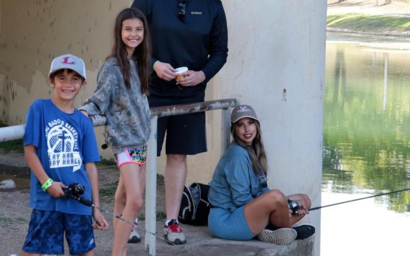 Kid Fish participants included the Miller family, from left, Mason, Madilyn, J.H. and Crystal. CHRIS MILES | DISPATCH RECORD