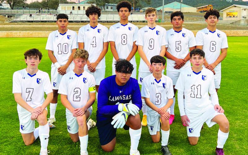 This team of 11 started the game for the Badgers against Lago Vista. COURTESY PHOTO