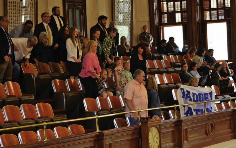 City leaders and citizens fill the seats of the Texas House gallery on Monday at the Capitol in Austin. ERICK MITCHELL | DISPATCH RECORD