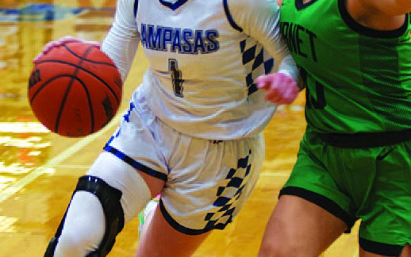 Aspen Wheeler was the Lady Badgers’ leading scorer in Tuesday’s contest. HUNTER KING | DISPATCH RECORD