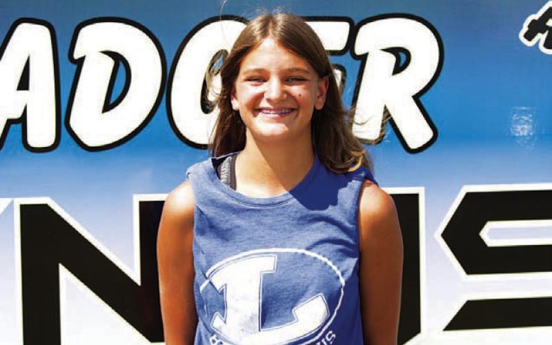 Name: Madelynn White Class: Freshman Sport: Tennis Favorite Teacher or Coach: Mrs. Bender Favorite Place in Lampasas: The tennis courts One Person You Look Up To: My dad Main Goal This Season: Number two on varsity