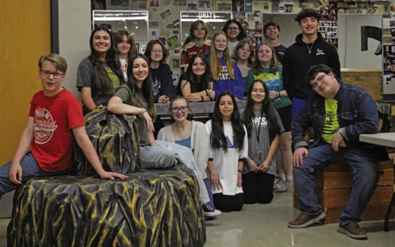 ERICK MITCHELL | DISPATCH RECORD Lampasas High School One-Act Play students said theatre develops their skills in language as well as their ability to accept criticism.
