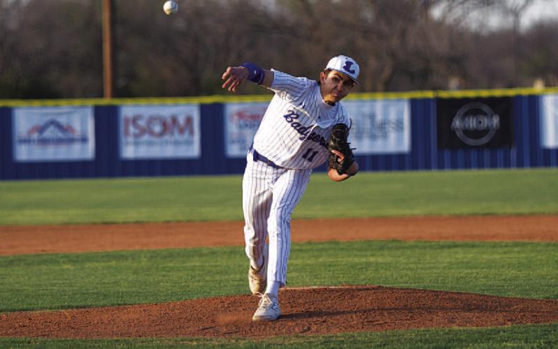 HUNTER KING | DISPATCH RECORD Kade Landry was excellent in his first district start on Tuesday.