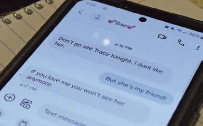 Verbal manipulation and isolation from friends are tools that abusers use in relationships. ALEXANDRIA RANDOLPH | DISPATCH RECORD